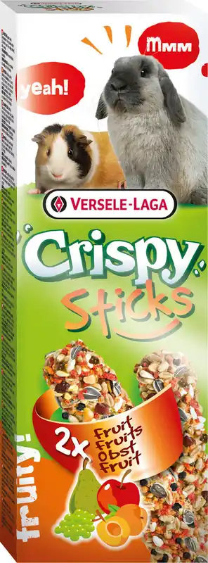 Top-Preis Sparpaket 2 x 2 x 55 g Versele-Lage Crispy Sticks Obst Nager Snack